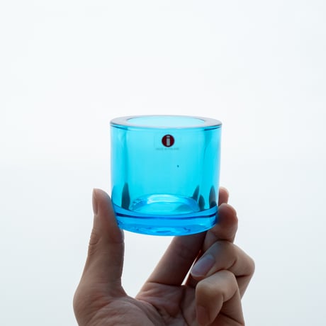Iittala｜Kivi｜candle holder｜sky blue
