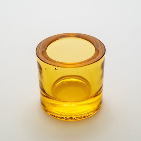 Iittala｜Kivi｜candle holder｜yellow
