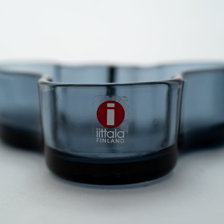 Iittala｜Aalto Collection｜bowl 98mm｜blueberry blue｜白文字 i シール
