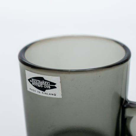 Nuutajarvi｜5606｜glass cup φ5cm｜grey