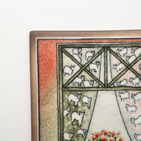 Arabia｜Helja｜wall plate｜window and sheep