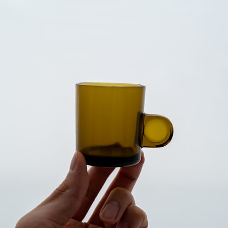Nuutajarvi｜5606｜glass cup φ5cm｜brown