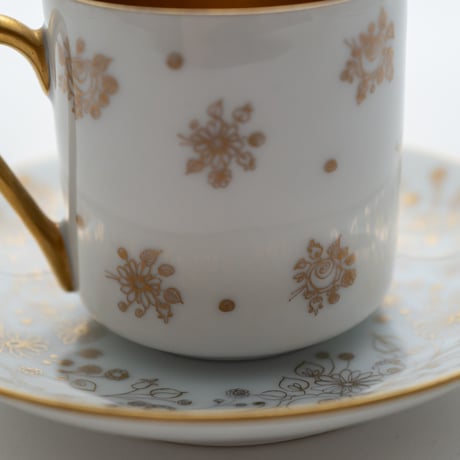 Arabia｜OC model｜flower｜cup φ5.5cm｜金取手