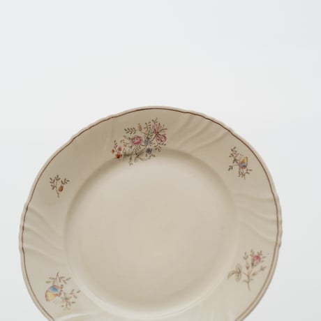 Arabia｜RE model｜plate φ17cm｜flower and butterfly