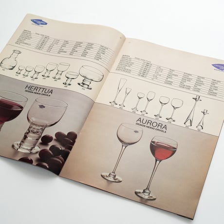ヌータヤルヴィ社の製品カタログ(1980年)｜Nuutajärvi 1980