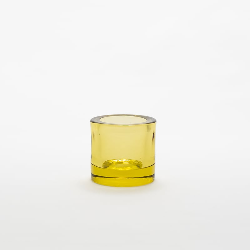 Iittala｜Kivi｜candle holder｜mixed color｜yellow｜4