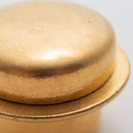 Arabia｜Ruska｜gold｜egg/candle holder｜蓋付き｜1