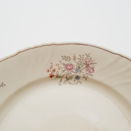 Arabia｜RE model｜plate φ17cm｜flower and butterfly