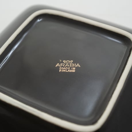 Arabia｜Emilia ｜plate 13.5cm｜black&gold