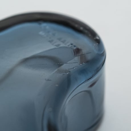 Iittala｜Aalto Collection｜bowl 98mm｜blueberry blue｜白文字 i シール
