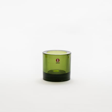 Iittala｜Kivi｜candle holder｜forest green