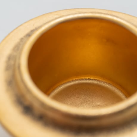 Arabia｜Ruska｜gold｜egg/candle holder｜蓋付き｜1