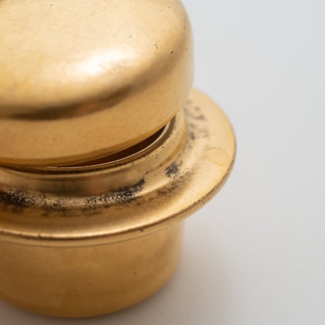 Arabia｜Ruska｜gold｜egg/candle holder｜蓋付き｜2