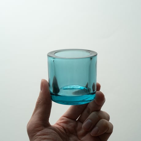 Iittala｜Kivi｜candle holder｜mixed color｜sea blue｜2