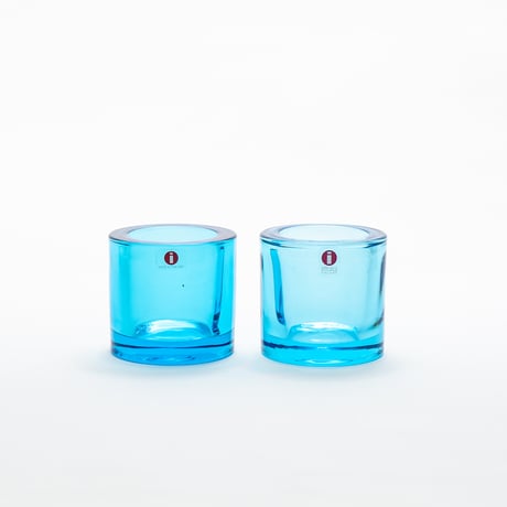 Iittala｜Kivi｜candle holder｜sky blue