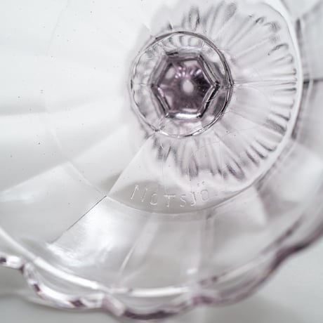 Nuutajarvi｜glass bowl φ12.3cm｜nötsjö stamp