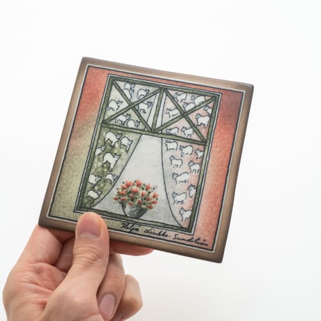 Arabia｜Helja｜wall plate｜window and sheep