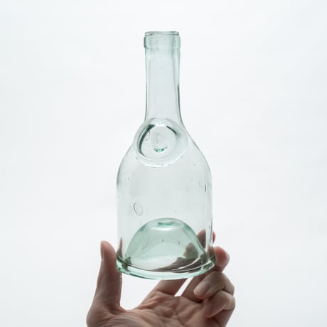 Nuutajarvi｜19th century｜glass bottle H19.5cm