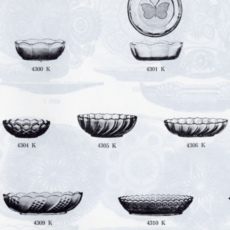 Karhula｜4305｜bowl φ10cm｜clear green