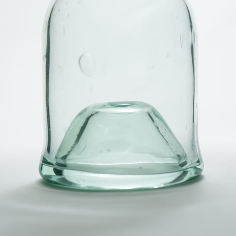 Nuutajarvi｜19th century｜glass bottle H19.5cm