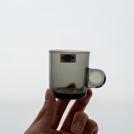 Nuutajarvi｜5606｜glass cup φ5cm｜grey