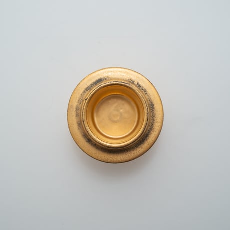 Arabia｜Ruska｜gold｜egg/candle holder｜蓋付き｜1