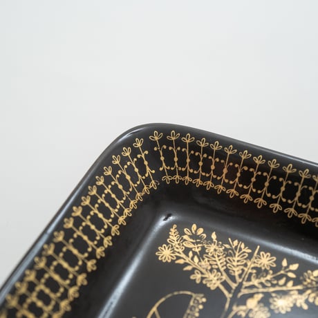 Arabia｜Emilia ｜plate 13.5cm｜black&gold