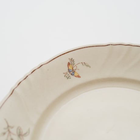Arabia｜RE model｜plate φ17cm｜flower and butterfly
