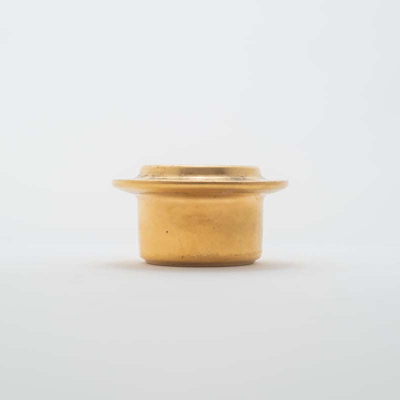 Arabia｜Ruska｜gold｜egg/candle holder｜蓋付き｜2 | lum
