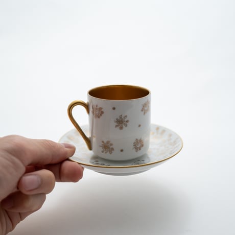 Arabia｜OC model｜flower｜cup φ5.5cm｜金取手