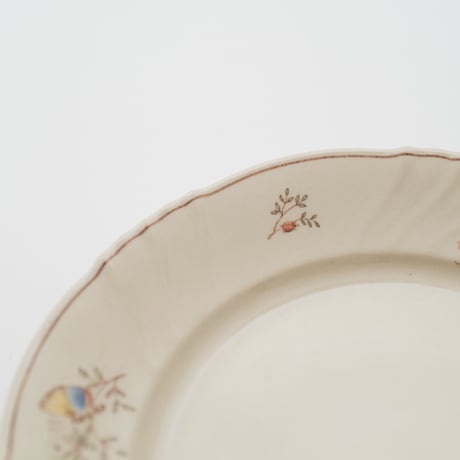 Arabia｜RE model｜plate φ17cm｜flower and butterfly