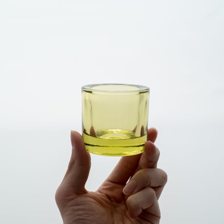 Iittala｜Kivi｜candle holder｜mixed color｜yellow｜1