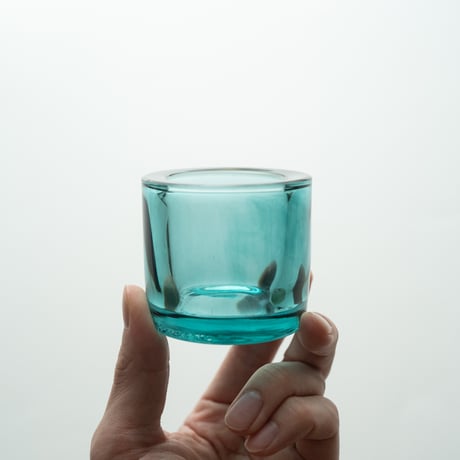 Iittala｜Kivi｜candle holder｜mixed color｜sea blue｜1