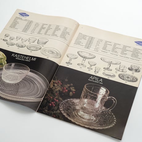 ヌータヤルヴィ社の製品カタログ(1980年)｜Nuutajärvi 1980