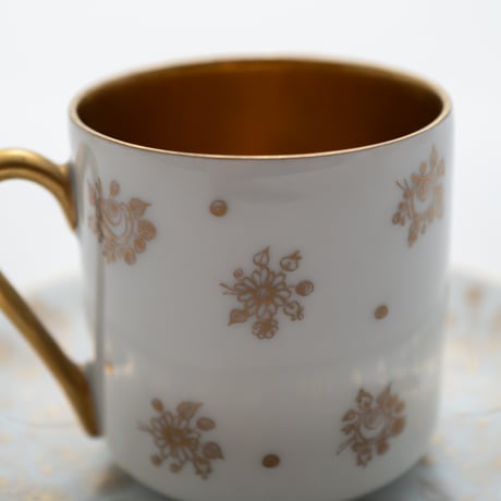 Arabia｜OC model｜flower｜cup φ5.5cm｜金取手