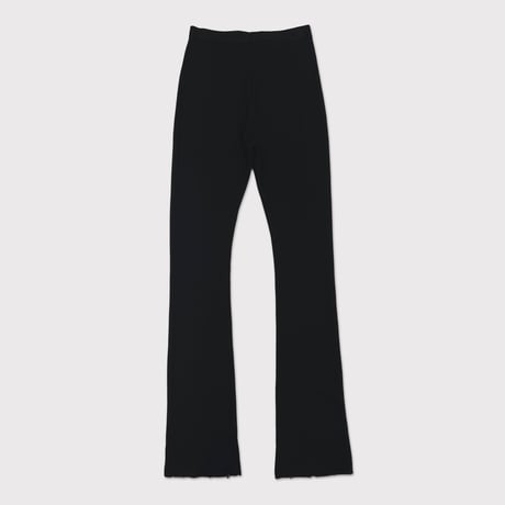 Flare Leggings With Damaged(CLASSIC WAFFLE KNIT)BLACK