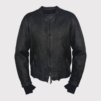 Racing Skin Jacket(VEGETABLE TANNING PIG LEATHER)BLACK