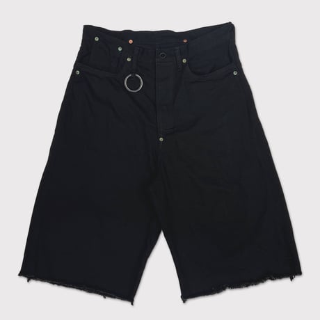 Cut OFF Heavy Wide Short Jeans(KOJIMA) BLACK