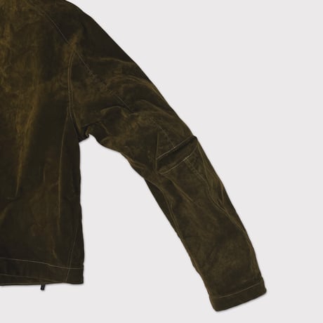 Racing Jacket(VELVET DENIM) MOSS