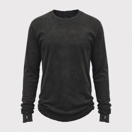 Aged Combat Long Sleeve(DYED AND WASHED JERSEY)AGED BLACK