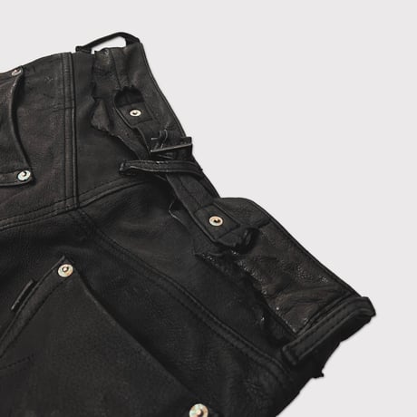 Lot.R20601LE Skin Jeans(VEGETABLE TANNING PIG LEATHER)DEADSTOCK BK
