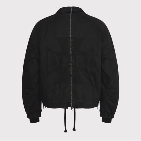 Bootleg Cut Off Coach Jacket(WEST SIDE GYPSIES)AGED BLACK