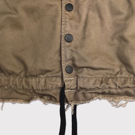 Bootleg Cut Off Coach Jacket(WEST SIDE GYPSIES)SAND