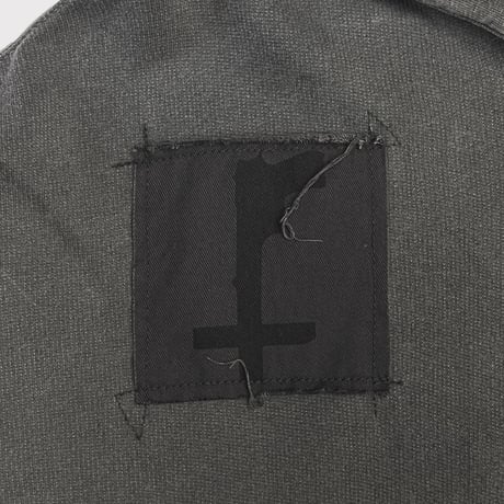 Bootleg Zip Up Hoodie With Patched(MIN) 10YEARS BLACK
