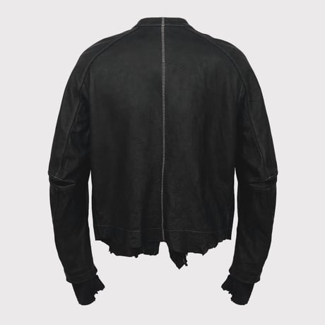 Racing Skin Jacket(VEGETABLE TANNING PIG LEATHER)BLACK