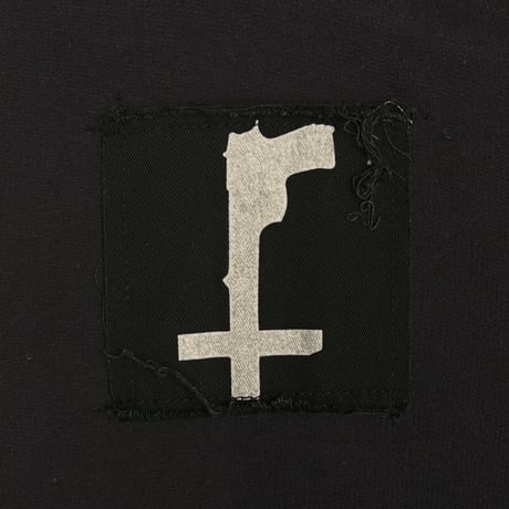 Bootleg Zip Up Hoodie With Patched(MIN) 5YEARS BLACK