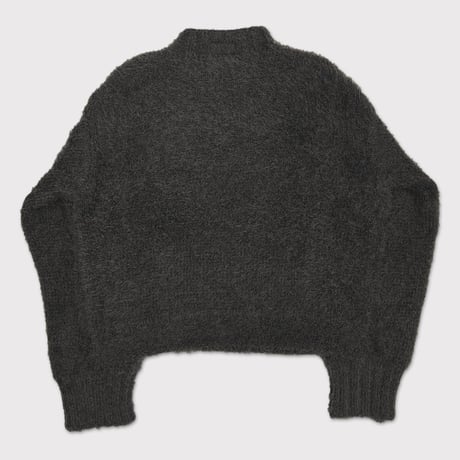 Classic Shaggy Knit Jumper(FUR KNIT) CHARCOAL