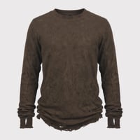 Combat Long Thermal With Damaged(CLASSIC WAFFLE KNIT)MOCHA