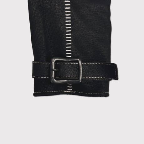 Artisan's Hand-stuffed(VEGETABLE TANNING PIG LEATHER)BLACK