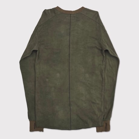 Aged Combat Long Sleeve(DYED AND WASHED JERSEY)MOSS